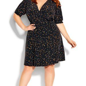 NWT Plus Size City Chic Wrap Dress